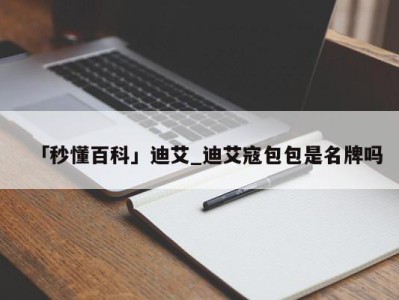 「秒懂百科」迪艾_迪艾寇包包是名牌吗