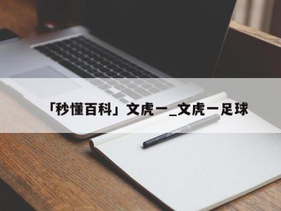 「秒懂百科」文虎一_文虎一足球